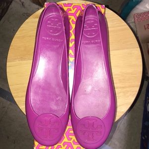 Purple Tory Burch Jellies!